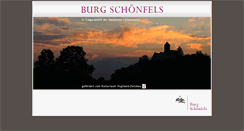 Desktop Screenshot of burg-schoenfels.de