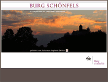 Tablet Screenshot of burg-schoenfels.de